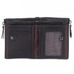 Goolink GL32400 – Premium Genuine Leather Wallet for Men | Sleek Bifold Design with Dual Zippers | Black - Image 4