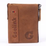Goolink Men’s Wallet – Model GL32401 | Genuine Leather, Bifold, Dual Zipper - Image 2