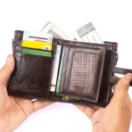 Goolink Premium Leather Wallet – Model GL32411 – Holds 17 Cards, Dual Zippers, Full-Length Cash Pocket, RFID Protected - Image 5