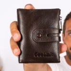 Goolink Premium Leather Wallet – Model GL32411 – Holds 17 Cards, Dual Zippers, Full-Length Cash Pocket, RFID Protected - Image 8