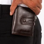 Goolink Premium Leather Wallet – Model GL32411 – Holds 17 Cards, Dual Zippers, Full-Length Cash Pocket, RFID Protected - Image 9