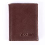 ⁦محفظة جولينك للرجال - موديل GL32441 | محفظة جلد طبيعي بنية اللون ممتازة ذات فتحات متعددة للبطاقات - وحماية RFID⁩ - الصورة ⁦3⁩