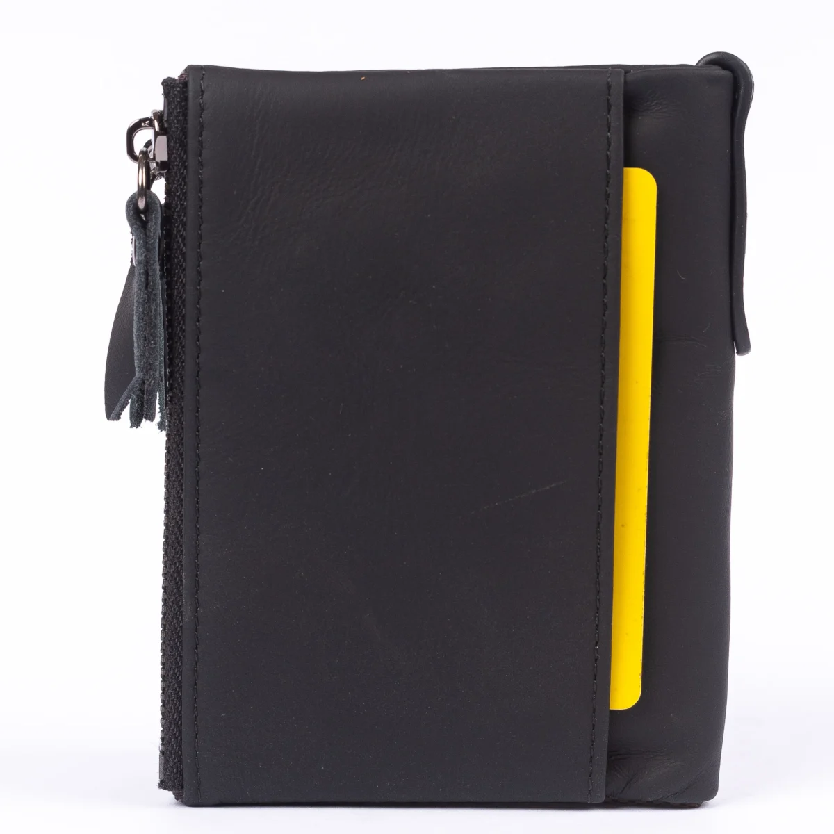 Goolink GL32400 – Premium Genuine Leather Wallet for Men | Sleek Bifold Design with Dual Zippers | Black - Image 3