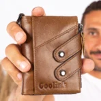 Goolink Men’s Wallet – Model GL32431 | Brown Genuine Leather, Chain Design, High Capacity & Premium Functionality - Image 10