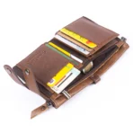 Goolink Men’s Wallet – Model GL32431 | Brown Genuine Leather, Chain Design, High Capacity & Premium Functionality - Image 8