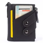 Goolink Men’s Wallet – Model GL32430 | Black Genuine Leather, Chain Design, High Capacity & Multi-Functional - Image 3