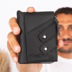 Goolink Men’s Wallet – Model GL32430 | Black Genuine Leather, Chain Design, High Capacity & Multi-Functional - Image 9