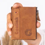 Goolink Men’s Wallet – Model GL32401 | Genuine Leather, Bifold, Dual Zipper - Image 9