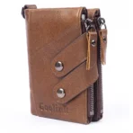 Goolink Men’s Wallet – Model GL32431 | Brown Genuine Leather, Chain Design, High Capacity & Premium Functionality - Image 5
