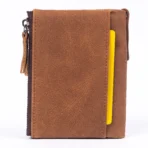 Goolink Men’s Wallet – Model GL32401 | Genuine Leather, Bifold, Dual Zipper - Image 3