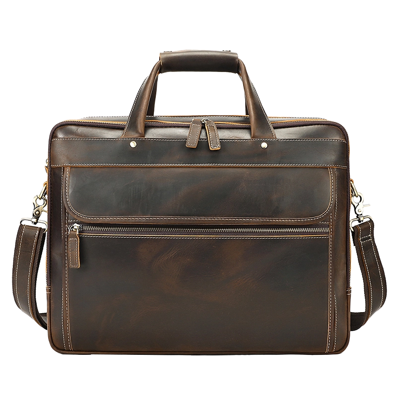 Goolink GL12612 Full Grain Leather Travel Briefcase for men