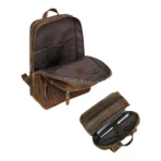 Goolink GL12642 Professional Full Grain Leather Backpack – Executive Laptop Bag - Image 6