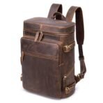 Goolink GL12652 Premium Full Grain Leather Backpack – Vintage Travel Bag (Fits up to 15.6" Laptop) - Image 8
