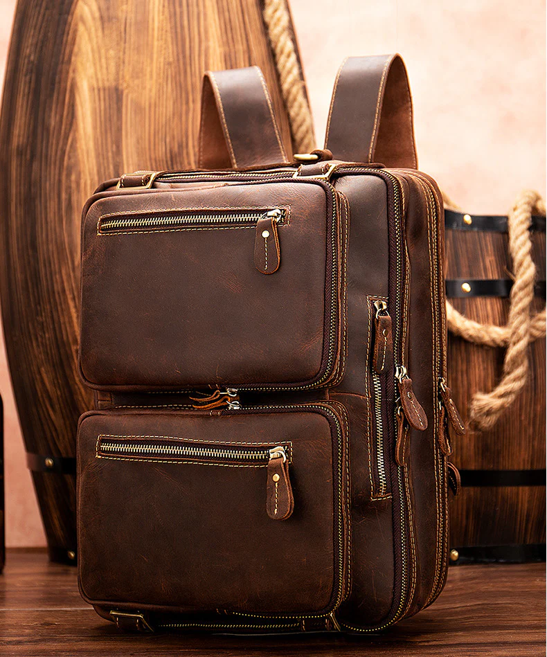 Goolink GL52612 | 3-in-1 Genuine Leather Business & Travel Bag 1 Goolink GL52612 Premium Leather Bag
