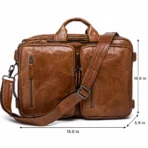 Goolink GL52615 Versatile 3-in-1 Leather Bag - Exceptional Capacity - Image 6
