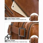 Goolink GL52615 Versatile 3-in-1 Leather Bag - Exceptional Capacity - Image 10