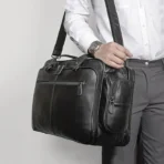 Goolink GL52620 Top Grain Leather Black Briefcase for Men - Image 12