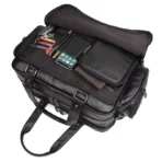 Goolink GL52620 Top Grain Leather Black Briefcase for Men - Image 2