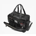 Goolink GL52620 Top Grain Leather Black Briefcase for Men - Image 7