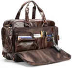 Goolink GL52622 Genuine Leather Men's Travel Briefcase & Laptop Bag