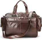 Goolink GL52622 Genuine Leather Men's Travel Briefcase & Laptop Bag - Image 2