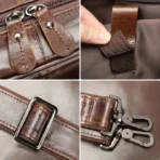 Goolink GL52622 Genuine Leather Men's Travel Briefcase & Laptop Bag - Image 8